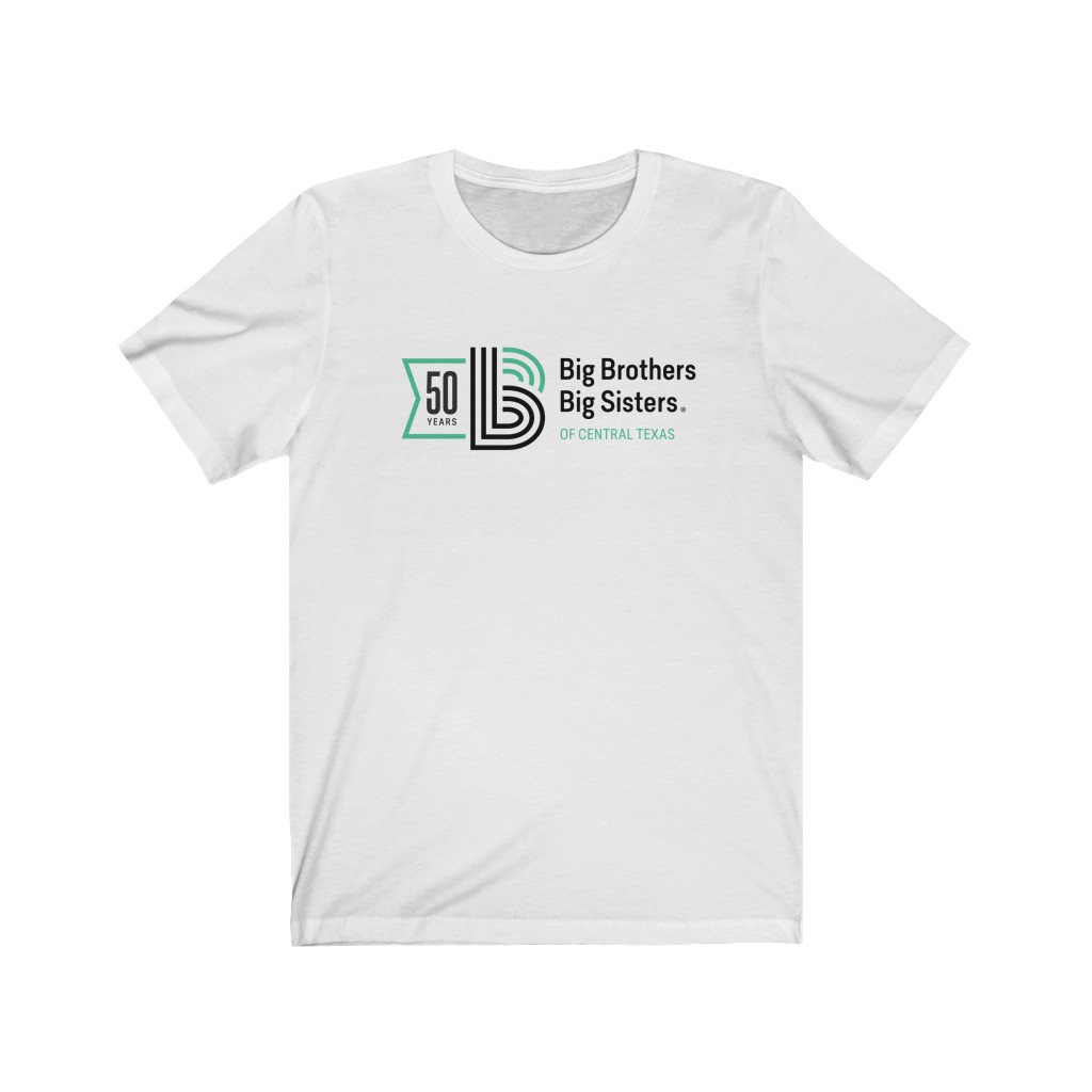 50th Anniversary – Light Unisex Jersey Tee - Big Brothers Big Sisters of  Central Texas
